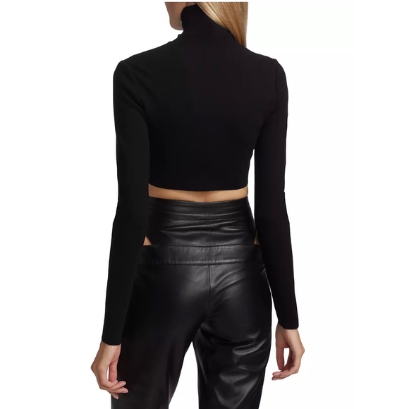 Zeynep Arcay Cropped Knit Turtleneck Sweater US8 New With Tags - Picture 3 of 16